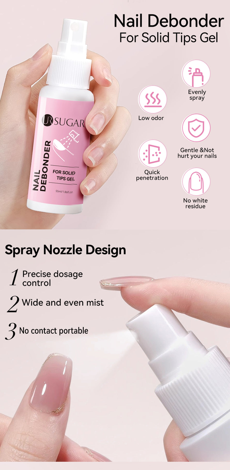 Professional False Nail Tips Removing