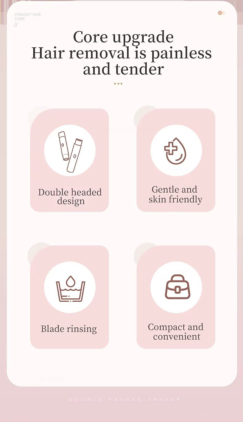 Women’s Shaver & Bikini Trimmer – Facial Hair, Upper Lip, and Mustache Removal