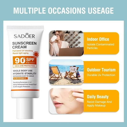 Sunscreen Cream With High Protection SPF 90+ PA+++
